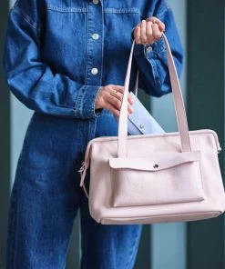 Keecie Taschen Room Service, Ledertasche Im Dokterkoffer- Stil, Puderrosa