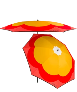 Klaoos Strand- Sonnenschirm - Pop-grass Rouge Moutarde 4 Klaoos Strand- Sonnenschirm - Pop-grass Rouge Moutarde