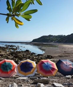 Klaoos Strand- Sonnenschirm - PSYCHÉ Blau Gelb Balkon & Terasse 7 Klaoos Strand- Sonnenschirm - PSYCHÉ Blau Gelb Balkon & Terasse