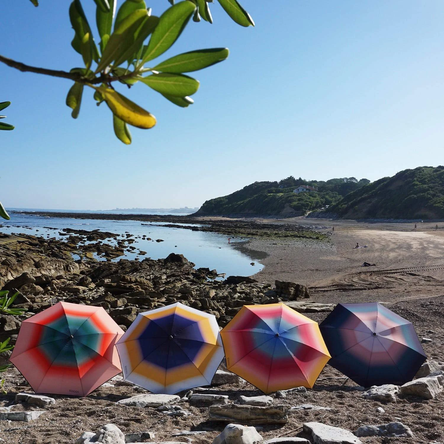 Klaoos Balkon & Terasse Strand- Sonnenschirm - PSYCHÉ Pink Gelb Klaoos Balkon & Terasse Strand- Sonnenschirm - PSYCHÉ Pink Gelb