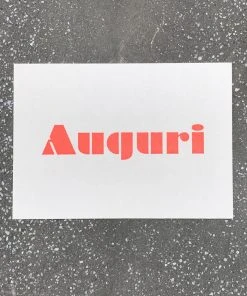 Letternpresse Auguri! Letterpress Glückwunschkarte Glückwunsch Und Grußkarten