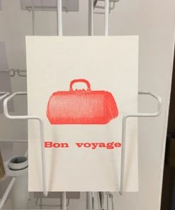 Letternpresse Bon Voyage - Letterpress Grußkarte Glückwunsch Und Grußkarten