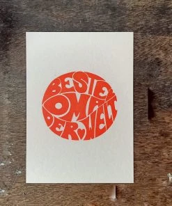 Letternpresse Die Beste Oma Der Welt - Letterpress Grußkarte