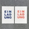 Letternpresse Einladung Letterpress Einladungskarte Glückwunsch Und Grußkarten