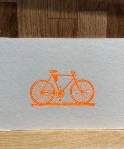 Letternpresse Fahrrad - Letterpress Grußkarte Glückwunsch Und Grußkarten