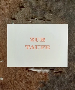 Letternpresse Glückwunsch Und Grußkarten Glückwunschkarte Zur Taufe