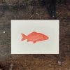 Letternpresse Glückwunsch Und Grußkarten Grußkarte Fisch I - Letterpress