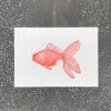 Letternpresse Grußkarte Fisch II - Letterpress