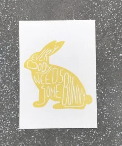 Hasenkarte - Letternpresse Grußkarte Glückwunsch Und Grußkarten