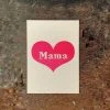 Letternpresse Glückwunsch Und Grußkarten Mama - Herz - Letterpress Grußkarte