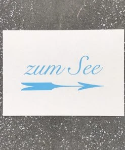 Letternpresse Zum See - Letterpress Grußkarte Glückwunsch Und Grußkarten