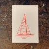 Letternpresse Postkarte Drachenboot - Letterpress