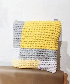 Wohnaccessoires Kissen NELIO Gelb Grau Von Lumikello