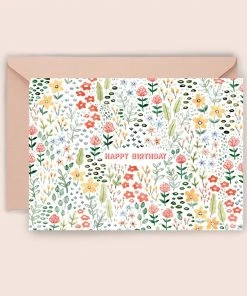 Luvter Paper Geburtstagskarte Blumenwiese Frühling Glückwunsch Und Grußkarten