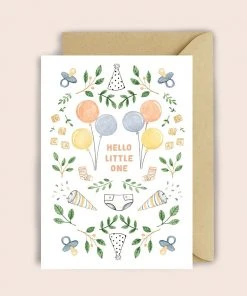 Luvter Paper Glückwunschkarte Zur Geburt Mit Tröte, Konfetti Und Mehr