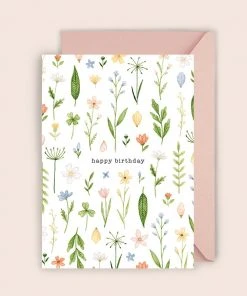 Luvter Paper Glückwunsch Und Grußkarten Geburtstagskarte Mit Frühlingsblumen