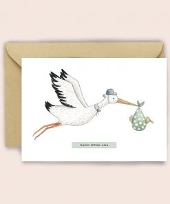 Luvter Paper Glückwunschkarte Zur Geburt | Storchenpost