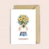 Luvter Paper Glückwunsch Und Grußkarten Grußkarte Mit Strauß Sonnenblumen | Hello Sunshine