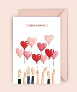 Luvter Paper Hochzeitskarte Love Is In The Air
