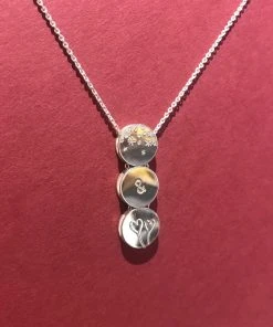 Mabotte Silberkette Mit Anhängern Als Botschaft Schmuck