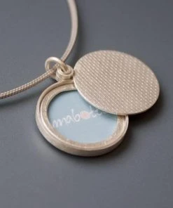 Schmuck Medaillon Karo Aus Silber Von Mabotte 22mm