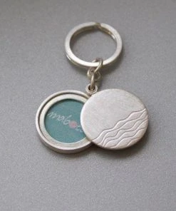 Schmuck Medaillon Wellen Schlüsselanhänger Aus Silber Von Mabotte 22mm