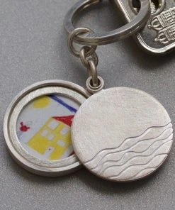 Schmuck Medaillon Wellen Schlüsselanhänger Aus Silber Von Mabotte 22mm