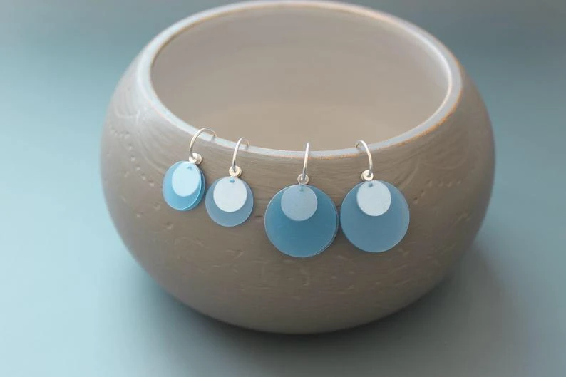 Ohrringe Petrol Von Mabotte Schmuck 3 Ohrringe Petrol Von Mabotte Schmuck