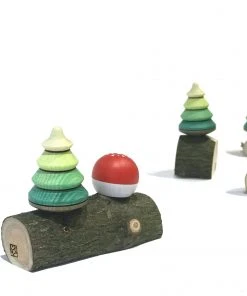 Mader Kreiselmanufaktur Kinder Tanne Und Fliegenpilz Kreisel Auf Stamm