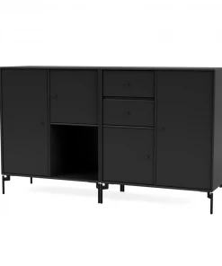 Möbel Montana COUPLE Highboard Black