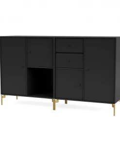 Möbel Montana COUPLE Highboard Black