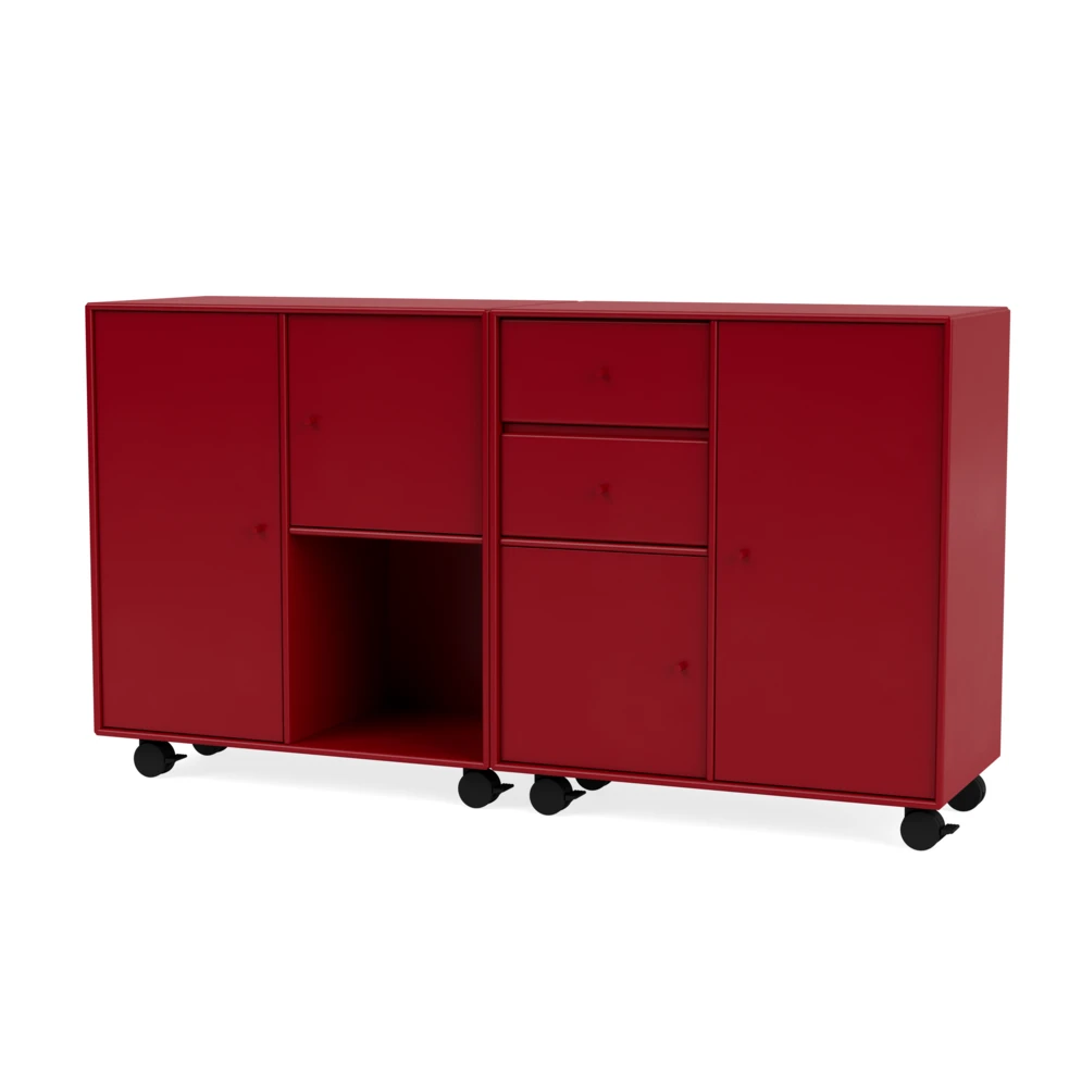 Montana COUPLE Highboard Beetroot 4 Montana COUPLE Highboard Beetroot