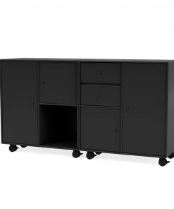 Möbel Montana COUPLE Highboard Black