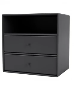 Möbel Montana Mini 1006 - Kleines Wandregal Mit Zwei Schubladen