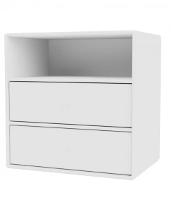 Möbel Montana Mini 1006 - Kleines Wandregal Mit Zwei Schubladen