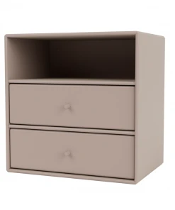 Möbel Montana Mini 1006 - Kleines Wandregal Mit Zwei Schubladen