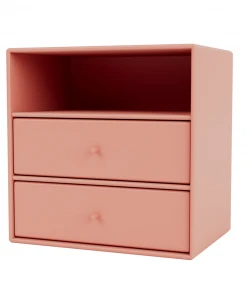 Möbel Montana Mini 1006 - Kleines Wandregal Mit Zwei Schubladen