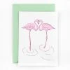 Studio Flash Letterpress Hochzeitskarte Flamingos Glückwunsch Und Grußkarten