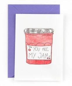 Studio Flash Letterpress 'you Are My Jam' - Grußkarte Glückwunsch Und Grußkarten