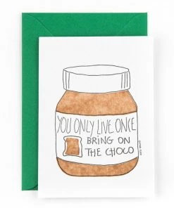 Studio Flash Letterpress Grußkarte - Bring On The Choco Glückwunsch Und Grußkarten