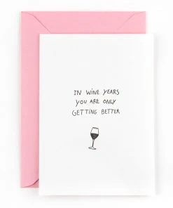 Studio Flash Letterpress Glückwunsch Und Grußkarten Geburtstagskarte - Weinjahre