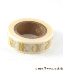 MT Masking Tape Mit Goldenem Alphabet