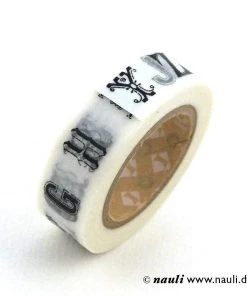 MT Masking Tape Mit Schwarzem Alphabet 8 MT Masking Tape Mit Schwarzem Alphabet