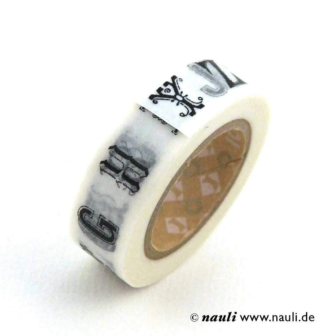MT Masking Tape Mit Schwarzem Alphabet 5 MT Masking Tape Mit Schwarzem Alphabet