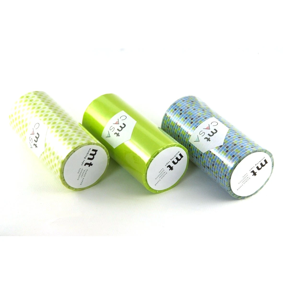 Masking Tape MT Casa Fliesen Blau - Moegi Grün - Grüne Punkte 4 Masking Tape MT Casa Fliesen Blau - Moegi Grün - Grüne Punkte