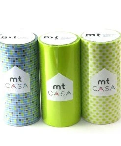 Masking Tape MT Casa Fliesen Blau - Moegi Grün - Grüne Punkte 7 Masking Tape MT Casa Fliesen Blau - Moegi Grün - Grüne Punkte