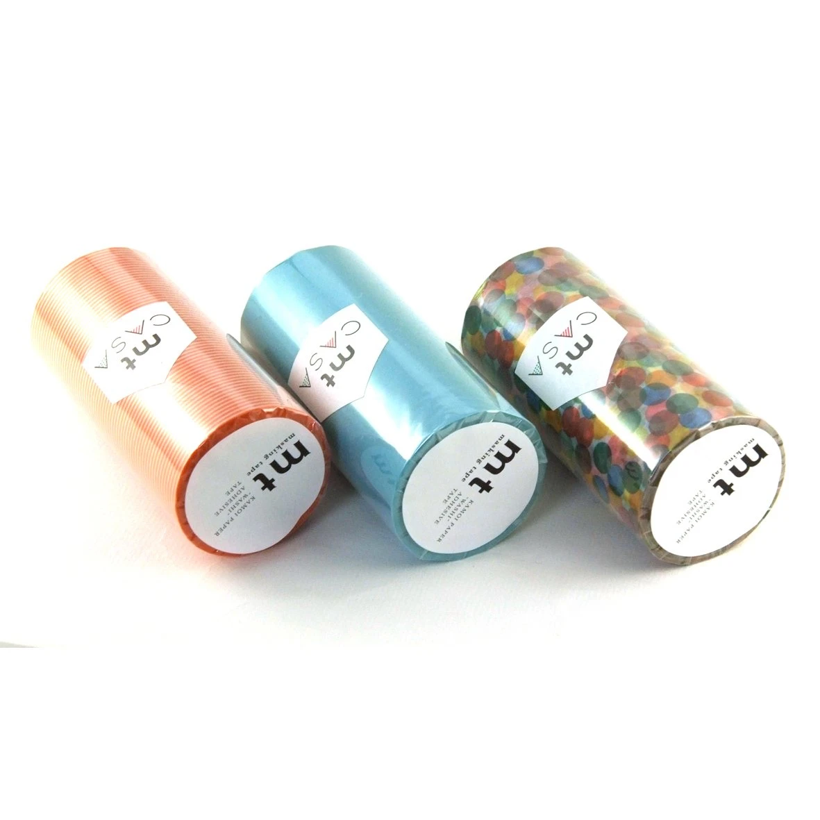 MT Casa Streifen Orange - Blau - Konfetti Masking Tape 4 MT Casa Streifen Orange - Blau - Konfetti Masking Tape