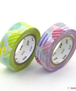 MT Washi Masking Tape Arch Lila Rosa Grün