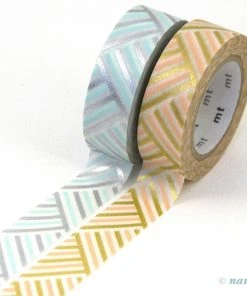MT Washi Masking Tape Corner Hellblau Pfirsich 9 MT Washi Masking Tape Corner Hellblau Pfirsich