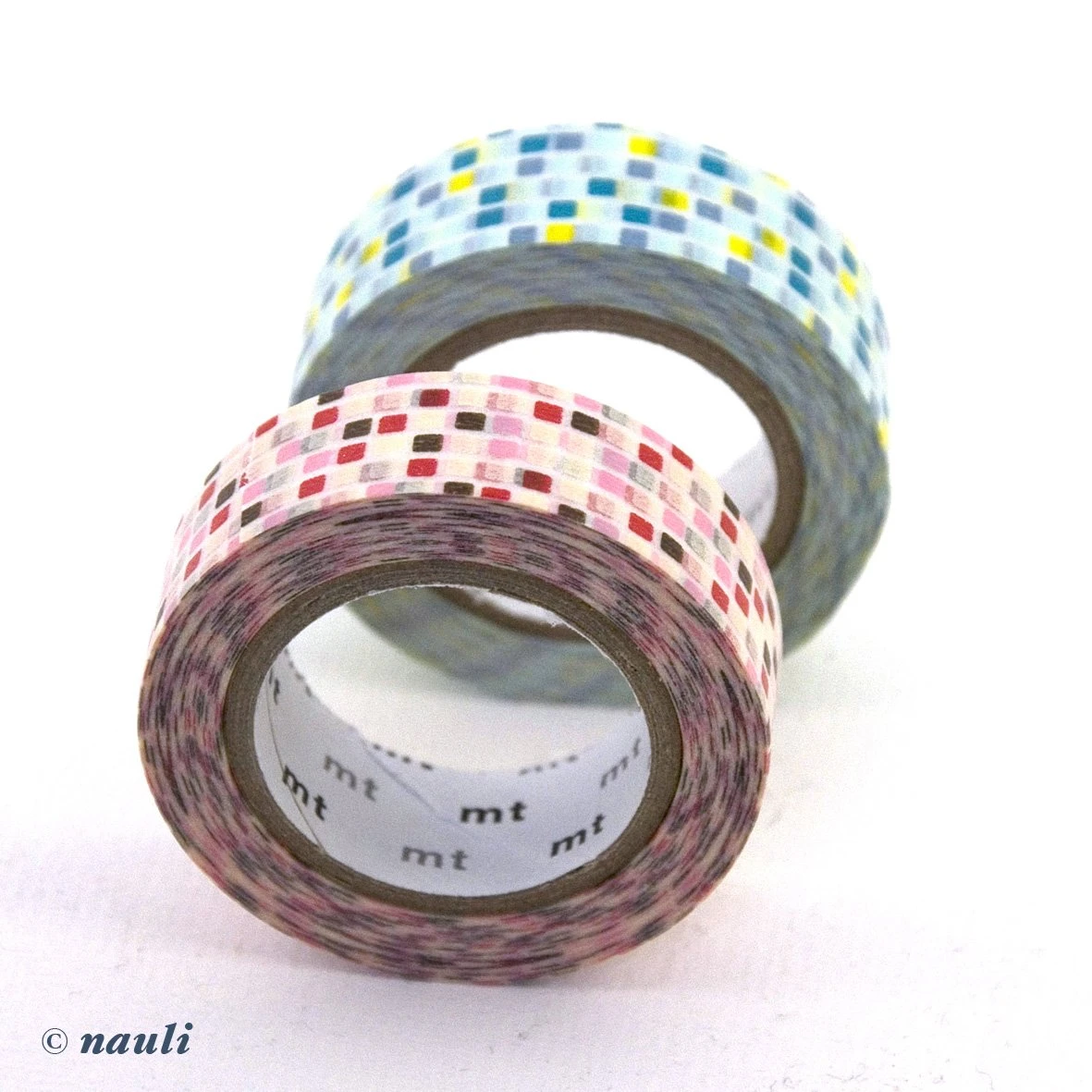 MT Washi Masking Tape Fliesenmuster Rosa Hellblau MT Washi Masking Tape Fliesenmuster Rosa Hellblau